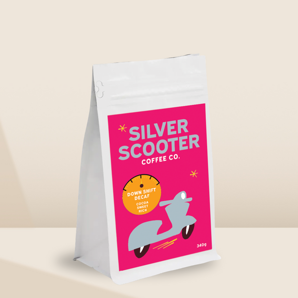 Silver Scooter Coffee Co. - Down Shift Decaf Medium Roast 340 Grams