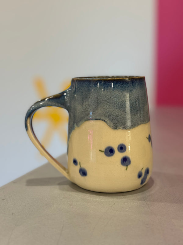 Ceramic Mug - Blueberries (16oz)