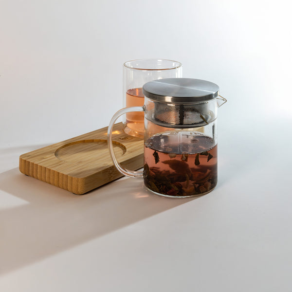 Tea Squared Glass Tea Pot