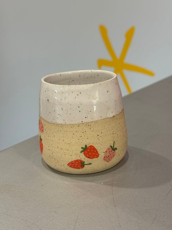 Ceramic Tumbler - Strawberries