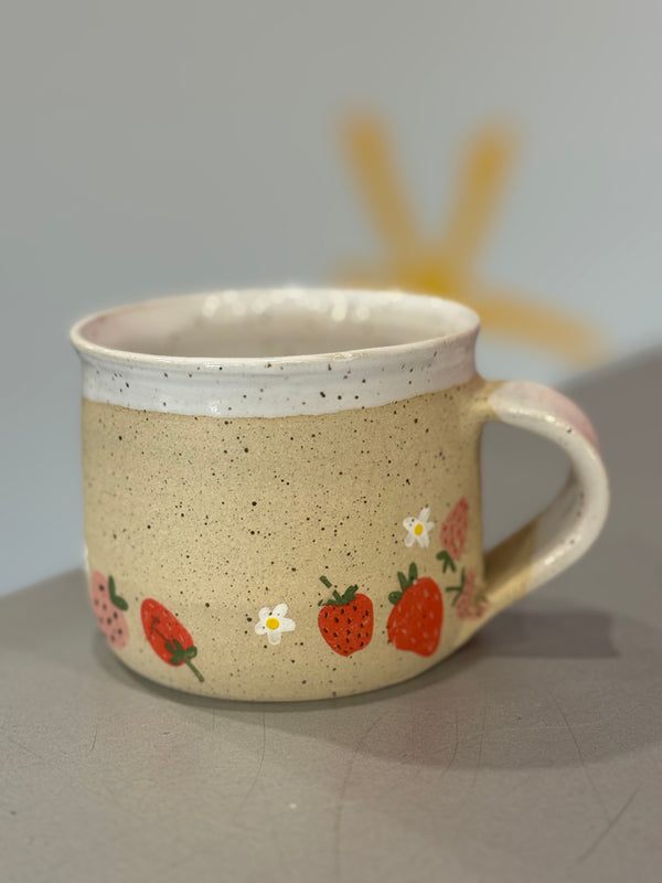 Ceramic Mug - Strawberries