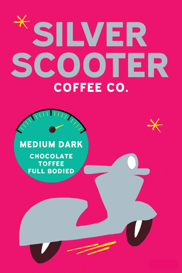 Silver Scooter Coffee Co. - Kickstart Medium/Dark Roast 5Lbs Bag