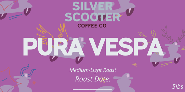 Silver Scooter Coffee Co. - Pura Vespa Medium/Light Roast 5Lb Bag