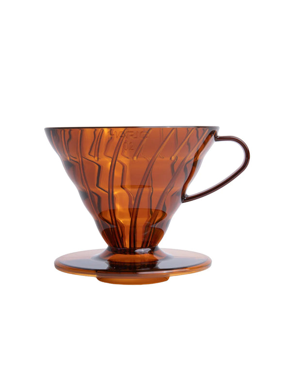 HARIO V60-02 Dripper (Plastic) -  AMBER