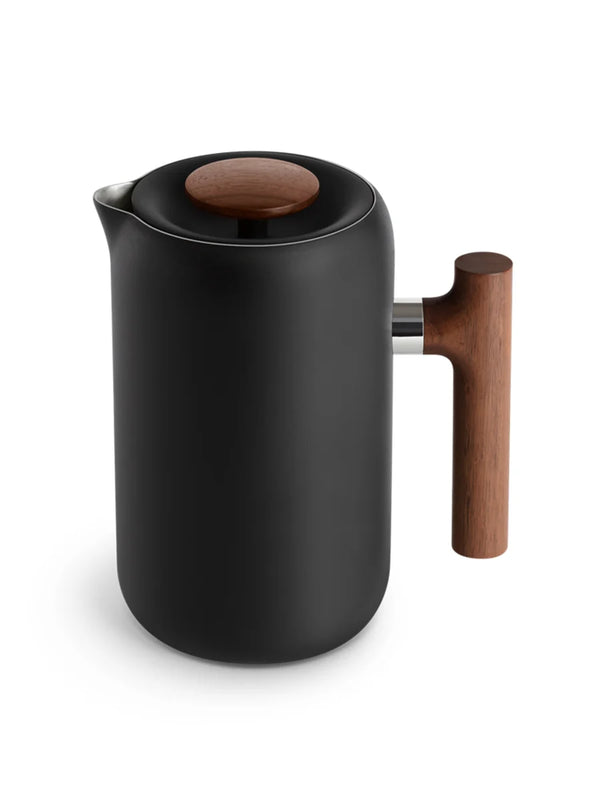 Fellow Clara French Press - Black With Walnut