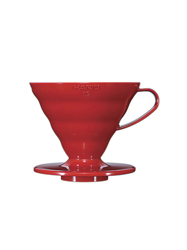 HARIO V60-02 Dripper (Plastic) -  RED