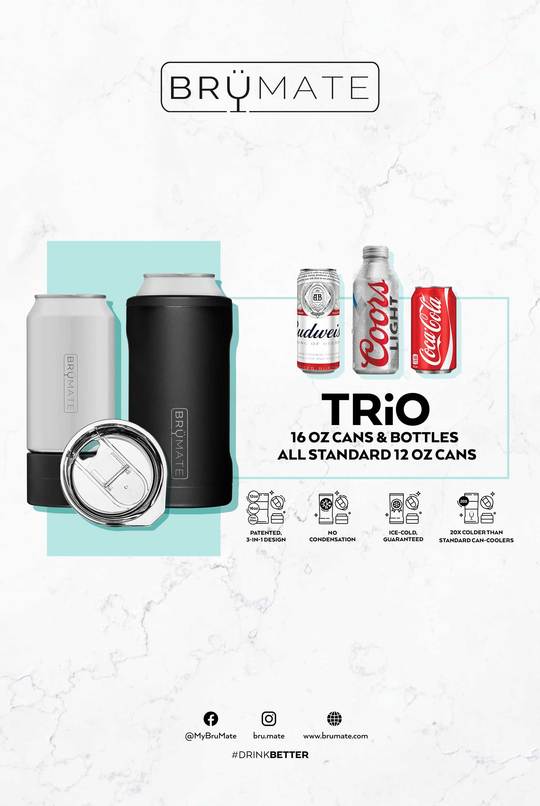 HOPSULATOR TRÍO 3-IN-1 | GLITTER ROSE GOLD (16OZ/12OZ CANS)