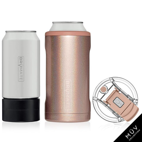 HOPSULATOR TRÍO 3-IN-1 | GLITTER ROSE GOLD (16OZ/12OZ CANS)